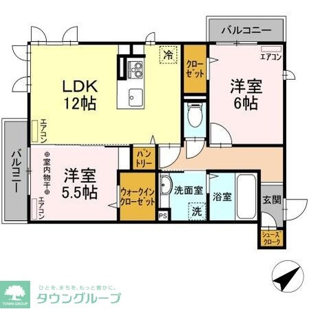 ポンテアルトの物件間取画像